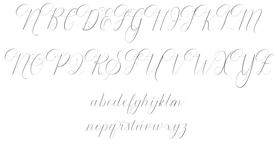 Rodanthe font Örnekler