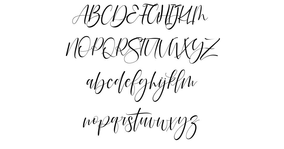 Rodelia font Örnekler