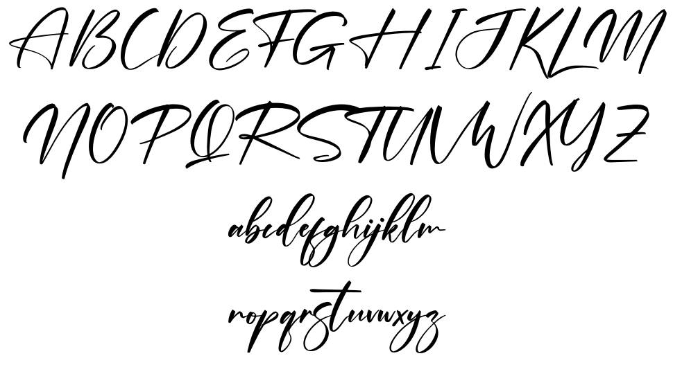 Rodriguesta font specimens
