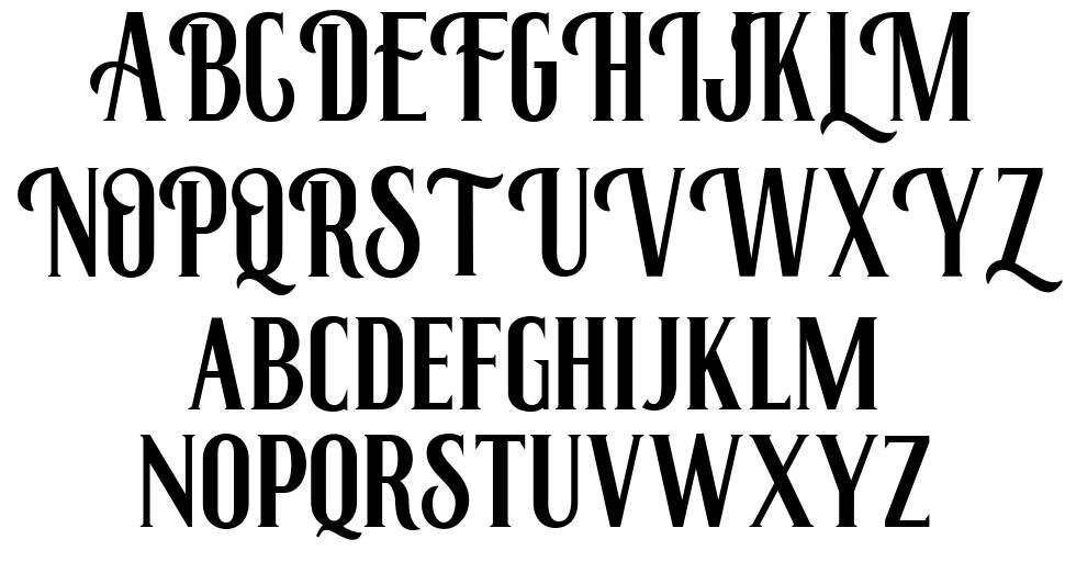 Roenksync font specimens