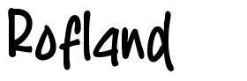 Rofland шрифт