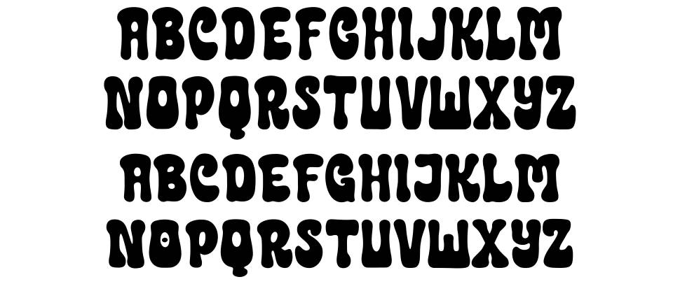Rokish font specimens