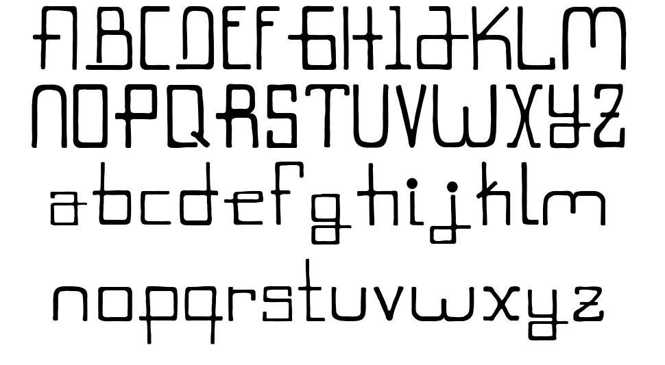 Rokyodil font specimens