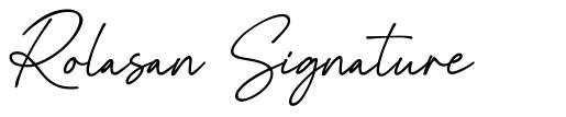 Rolasan Signature czcionka