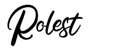 Rolest font