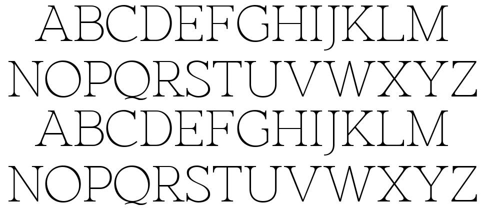 Roletta font specimens