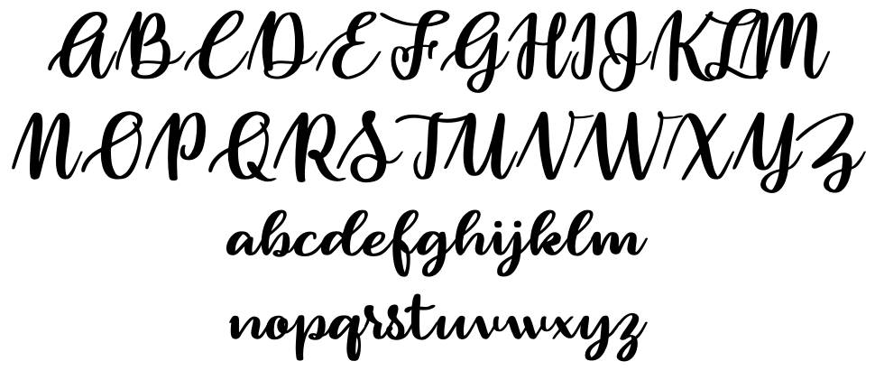 Rollcake font Örnekler