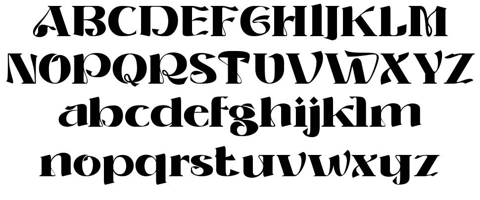 Roller Alika font specimens