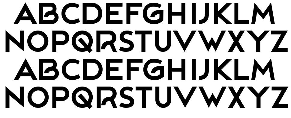 Rollicker font specimens