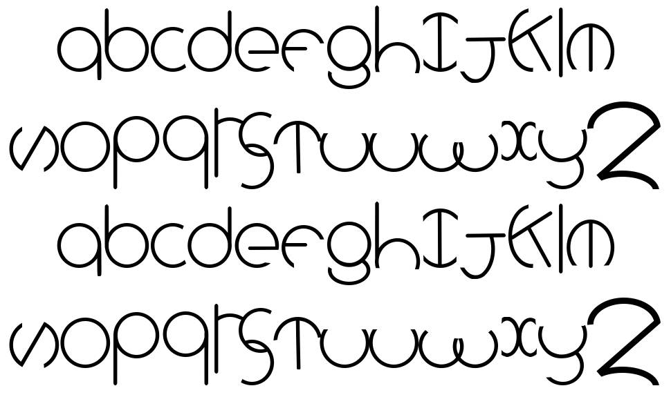 Rollingdeep font specimens