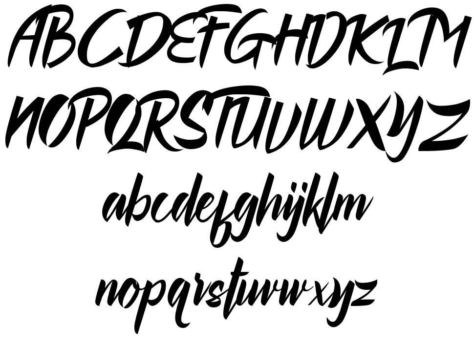 Rollingdore font specimens
