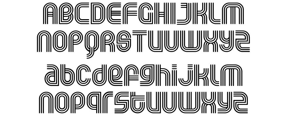 Rolloglide font Örnekler