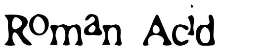 Roman Acid шрифт