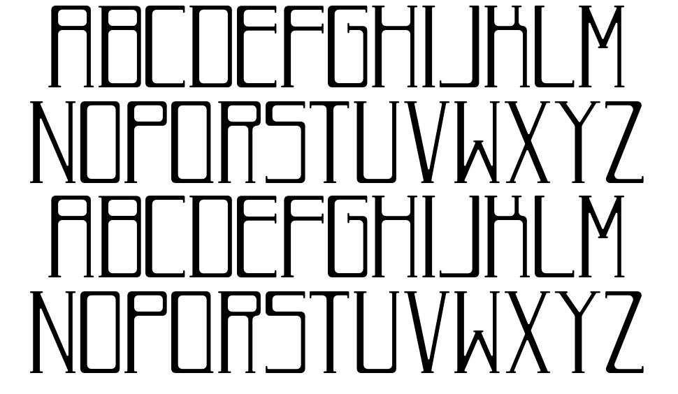 Roman Deco フォント 標本