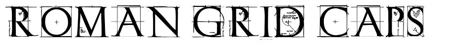 Roman Grid Caps 字形