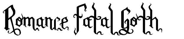 Romance Fatal Goth шрифт