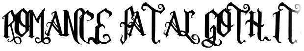 Romance Fatal Goth Italic