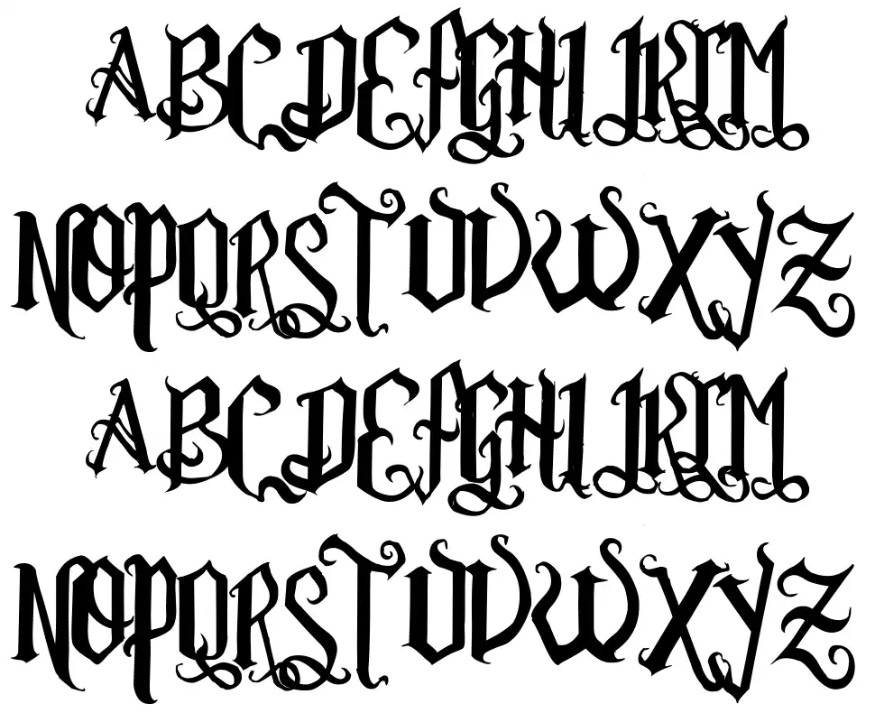 Romance Fatal Goth Italic Font By DarkoJuan FontRiver