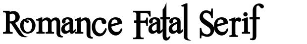 Romance Fatal Serif