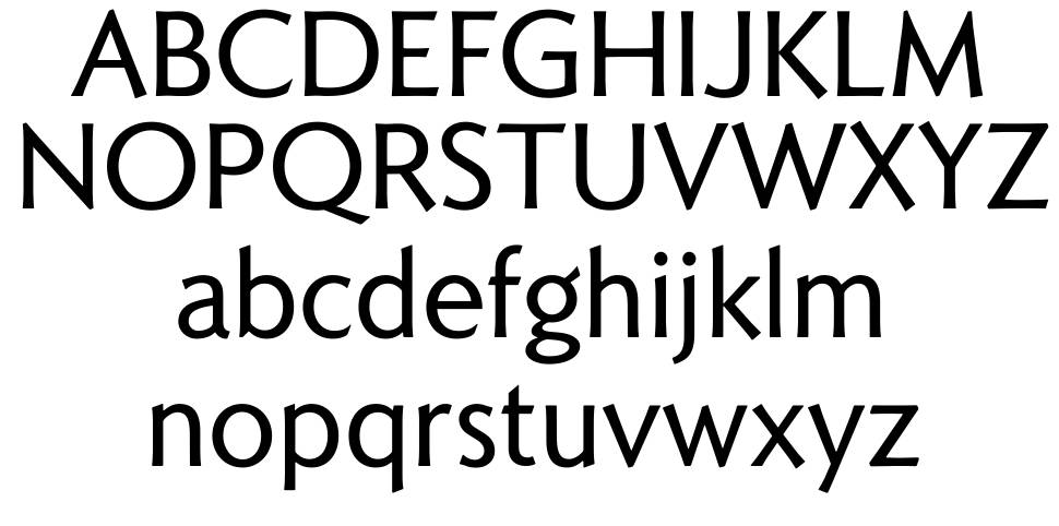 Romanica font specimens