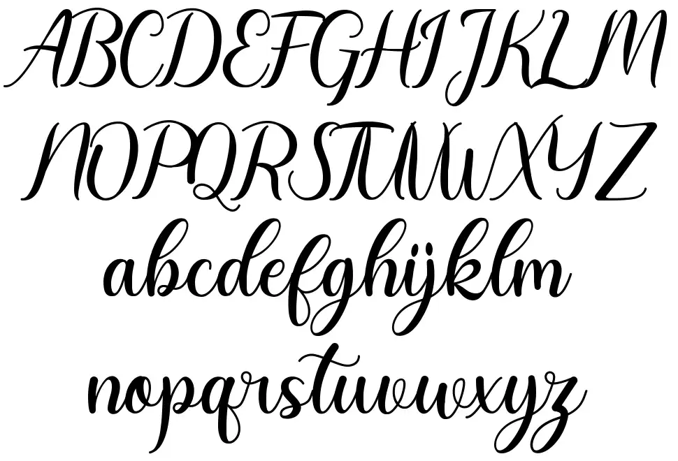 Romantic Datesfont specimens