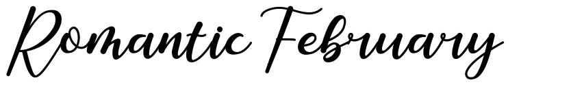 Romantic February font