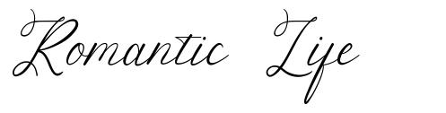 Romantic Life шрифт