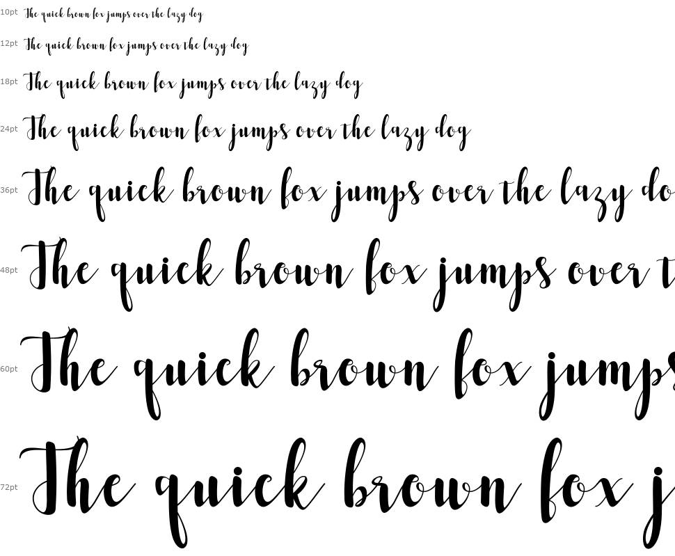 Romantis Script шрифт Водопад