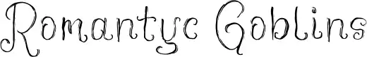 Romantyc Goblins font