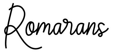 Romarans шрифт