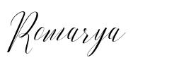 Romarya font