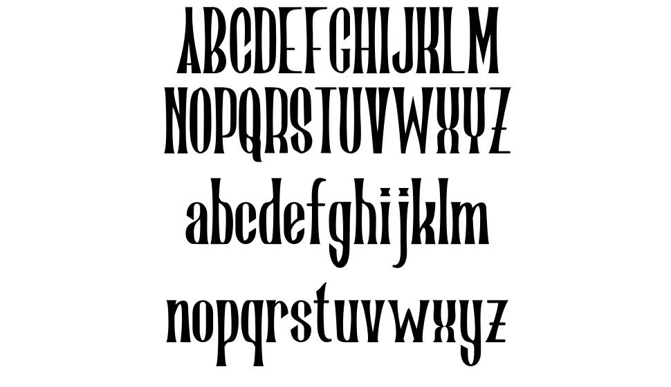 Romelano font specimens