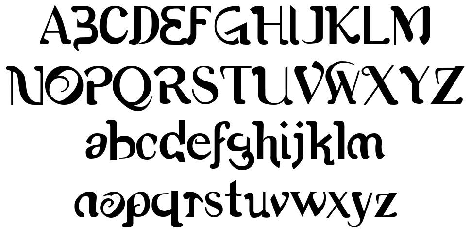 Romerati font specimens