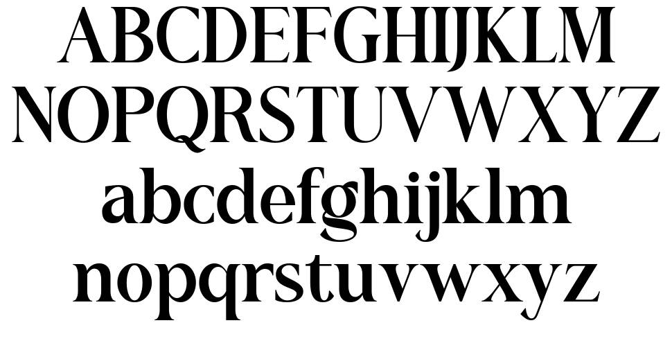 Romerio font specimens