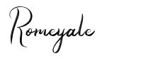 Romeyale 字形