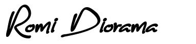 Romi Diorama шрифт