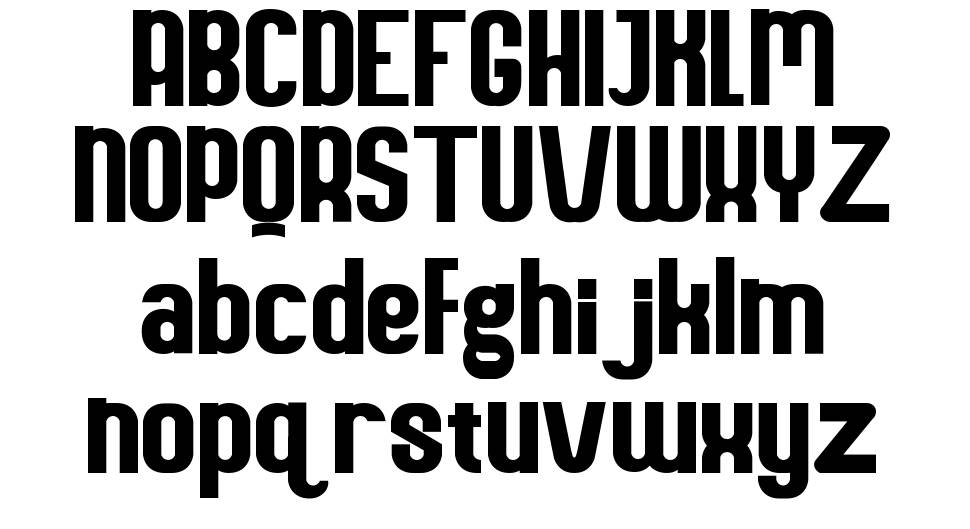 Romusha font Örnekler