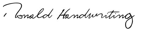 Ronald Handwriting fonte