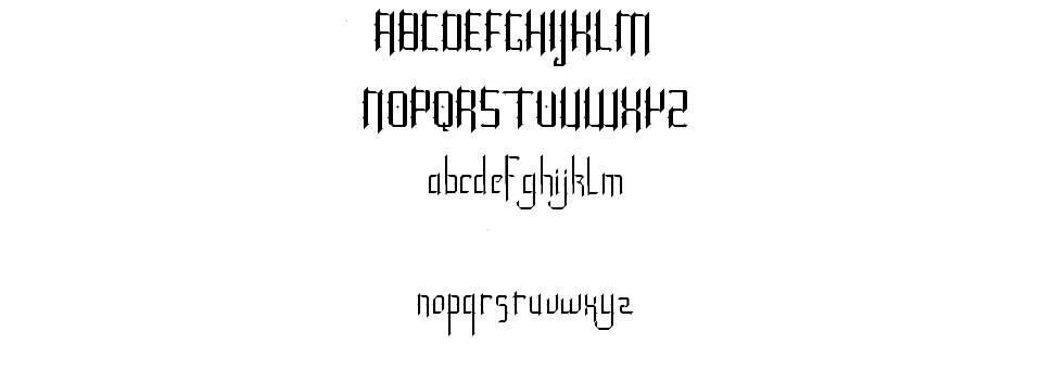 Roncial font specimens