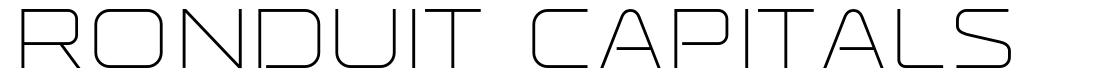 Ronduit Capitals шрифт