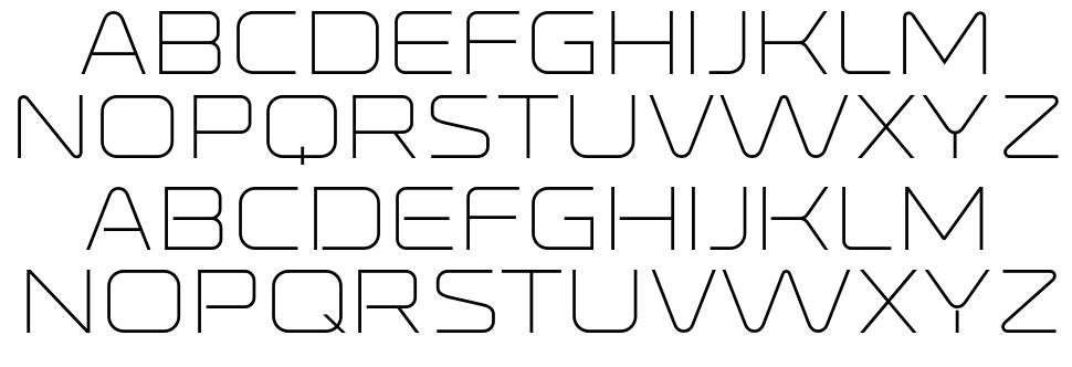 Ronduit Capitals font specimens