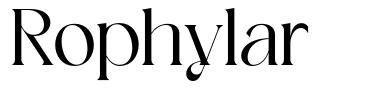 Rophylar font