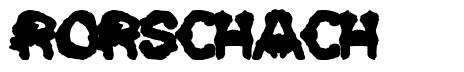 Rorschach шрифт