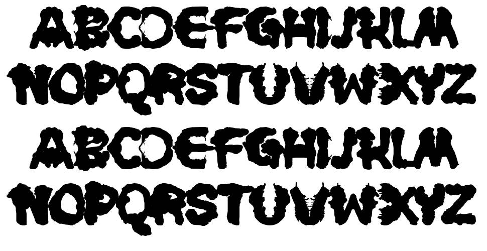 Rorschach font specimens