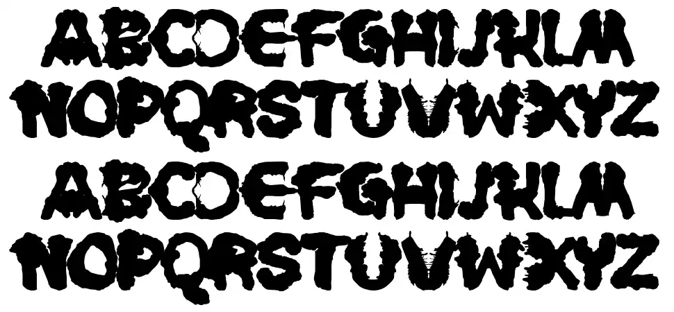 Rorschachfont specimens