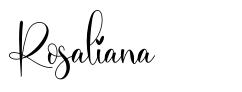 Rosaliana font
