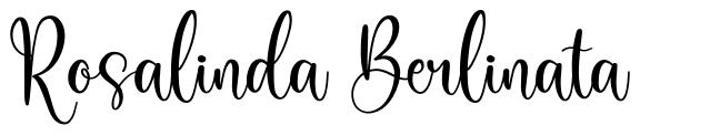 Rosalinda Berlinata font