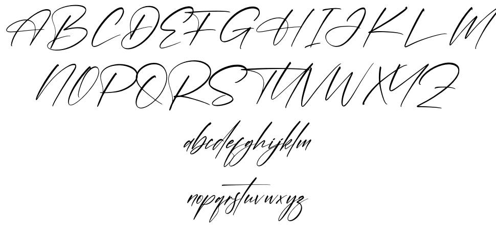 Rosalinde Hamilta font specimens