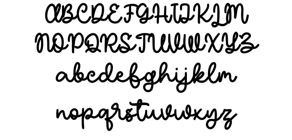 Roscheefs písmo Exempláře