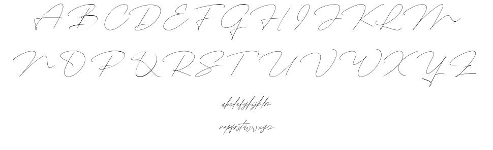 Rosebondy font specimens
